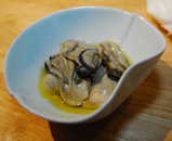 生牡蠣のオリーブオイル